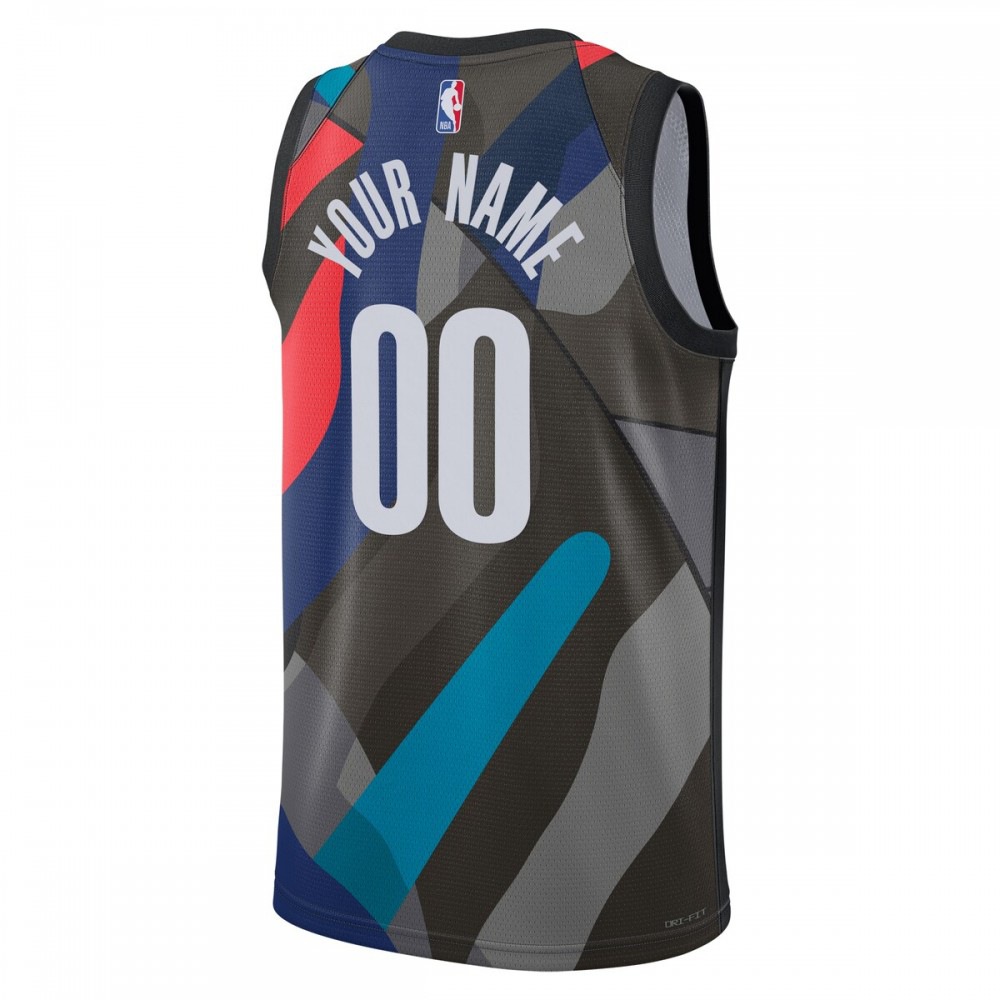 Brooklyn Nets Unisex 2023/24 Custom Swingman Jersey - Black - City Edition-Pro Kit Vault | Brand New 26/27 Sports Jerseys
